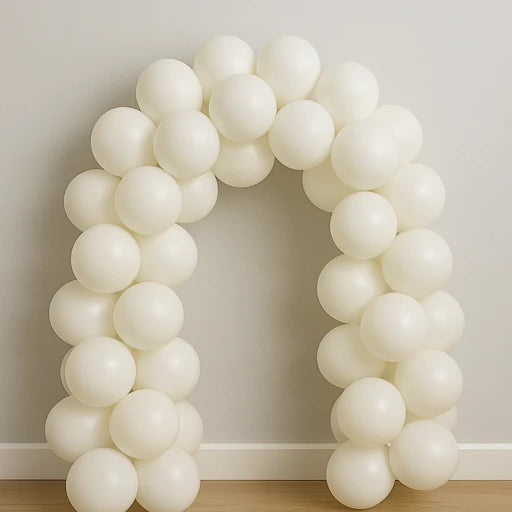 Matte White Balloons – 10” & 12” | Premium Latex | 50 or 100-Pack | Elegant Party Deco
