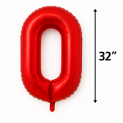 Number 0 gold  Balloon – 32” Foil – Birthday & Party Decor