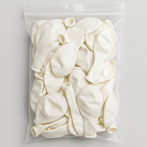 Matte White Balloons – 10” & 12” | Premium Latex | 50 or 100-Pack | Elegant Party Deco