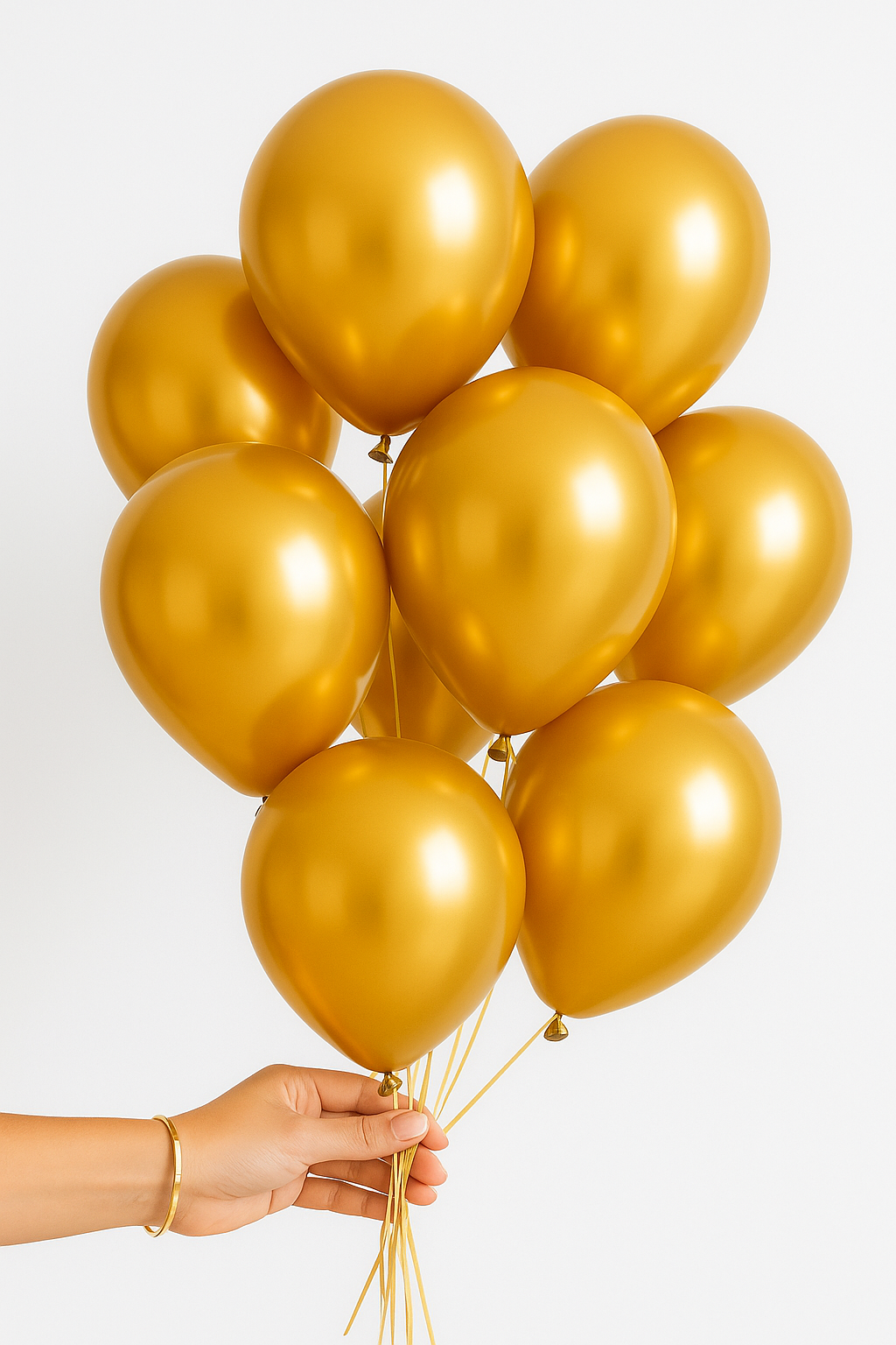 Metallic Gold Balloons 10” & 12” | Premium Party Balloons for Birthday, Wedding & Event Decoration – ByDecorations