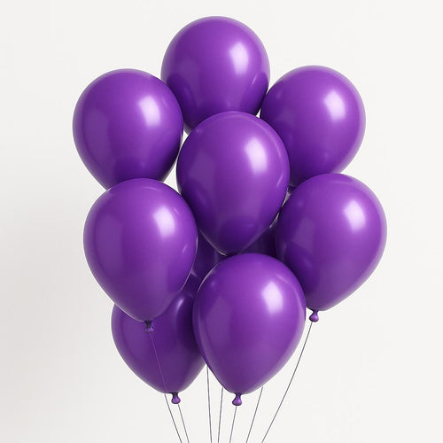 Purple Metallic Balloons-10" & 12"| Packs of 50 & 100