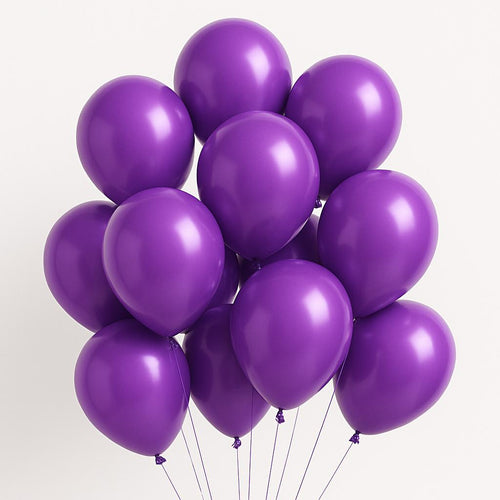 Purple Metallic Balloons-10" & 12"| Packs of 50 & 100