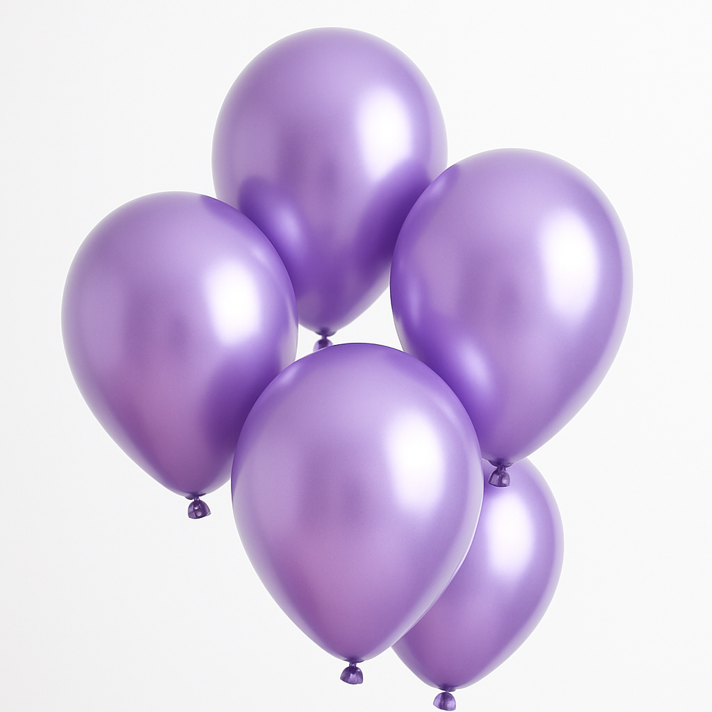 Metallic Purple Balloons 12" | Premium Party Balloons for Birthday, Wedding & Event Decoration