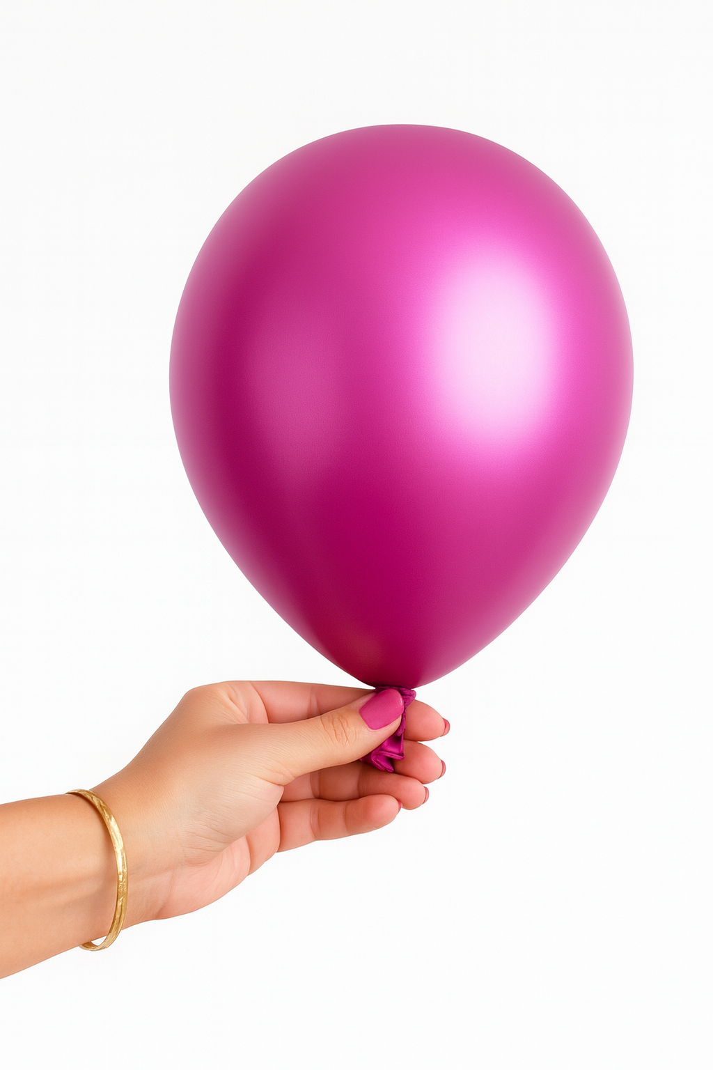 Metallic Fuchsia Balloons 12" and 10" | Premium Party Balloons for Birthday, Wedding & Event Decoration
